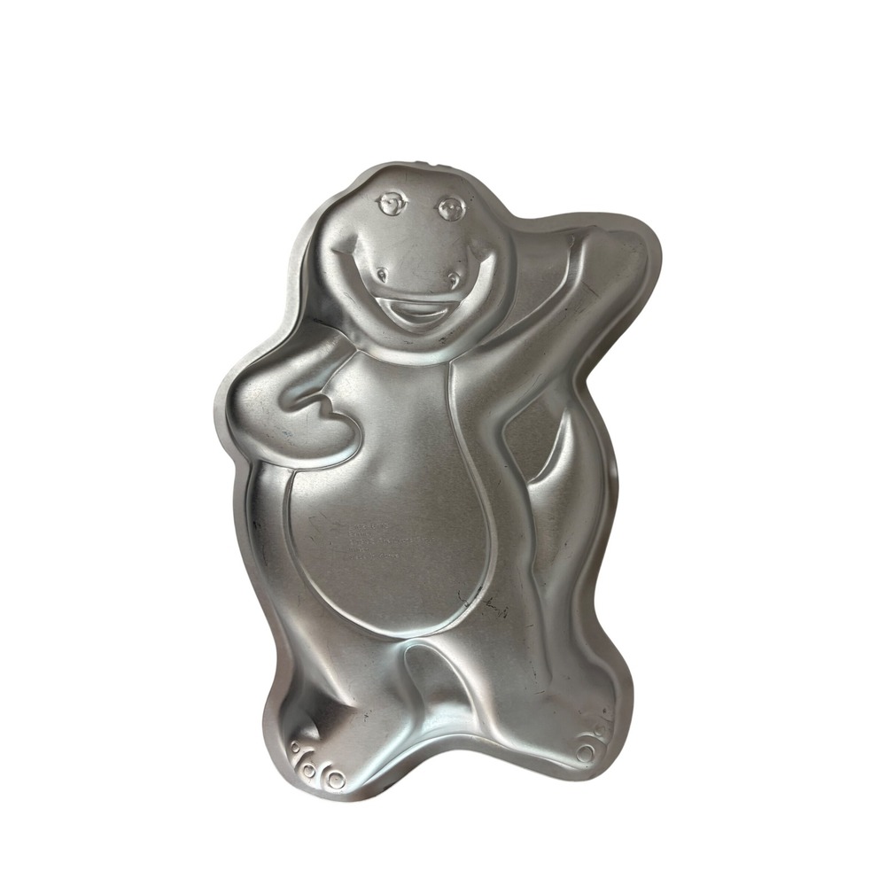 Wilton Barney the Dinosaur Cake Pan 1993 Vintage Aluminum Mold 2105-6713